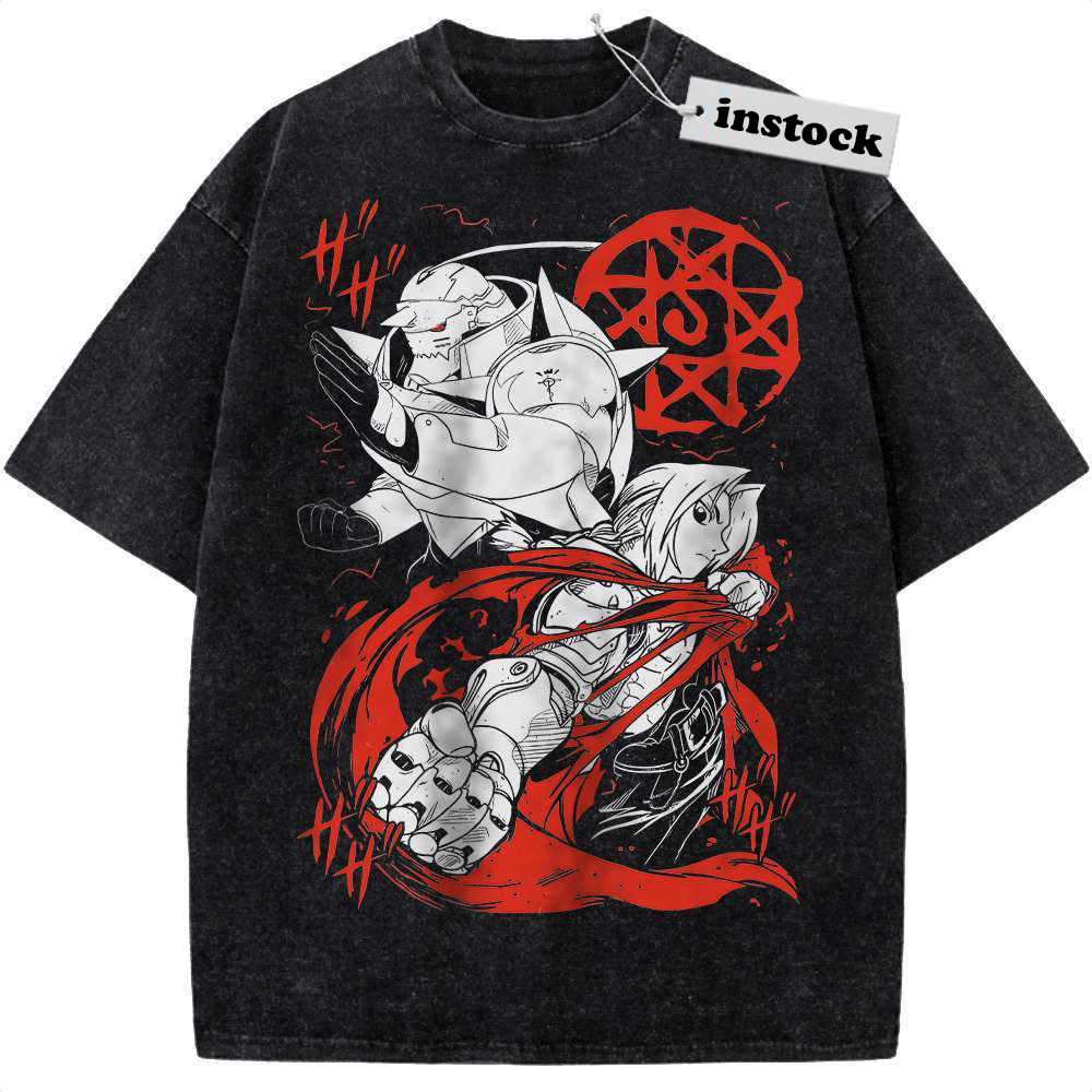 Alphonse vs Edward Elric Shirt, Fullmetal Alchemist Shirt, FMA Shirt, Anime Shirt, Vintage T-Shirt