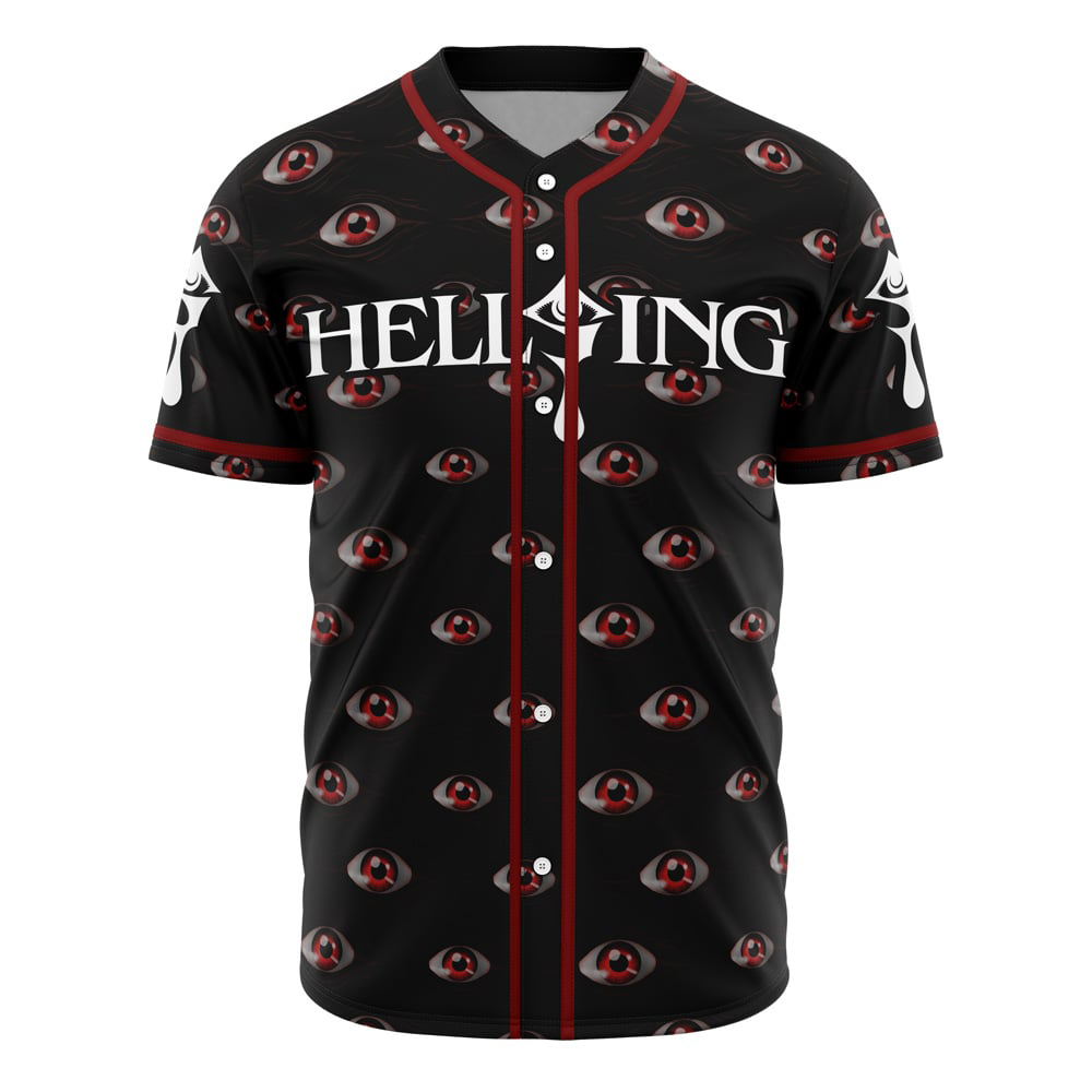 Alucard Eyes V1 Hellsing Custom Baseball Jersey - Otaku Hall