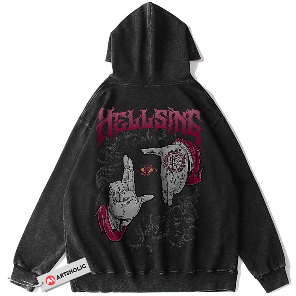 Alucard Hoodie, Hellsing Hoodie, Anime Hoodie, Vintage Hoodie