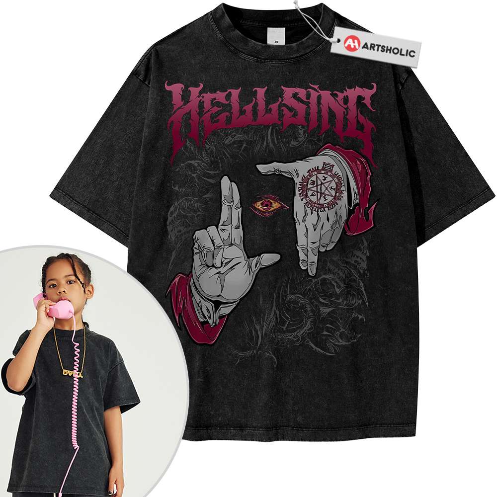 Alucard Shirt For Kids, Hellsing Shirt For Kids, Anime Shirt For Kids, Vintage Tee For Kids