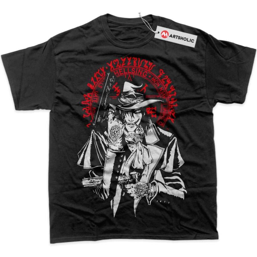 Alternative view of Alucard Shirt, Hellsing Shirt, Anime Shirt, Graphic Tee