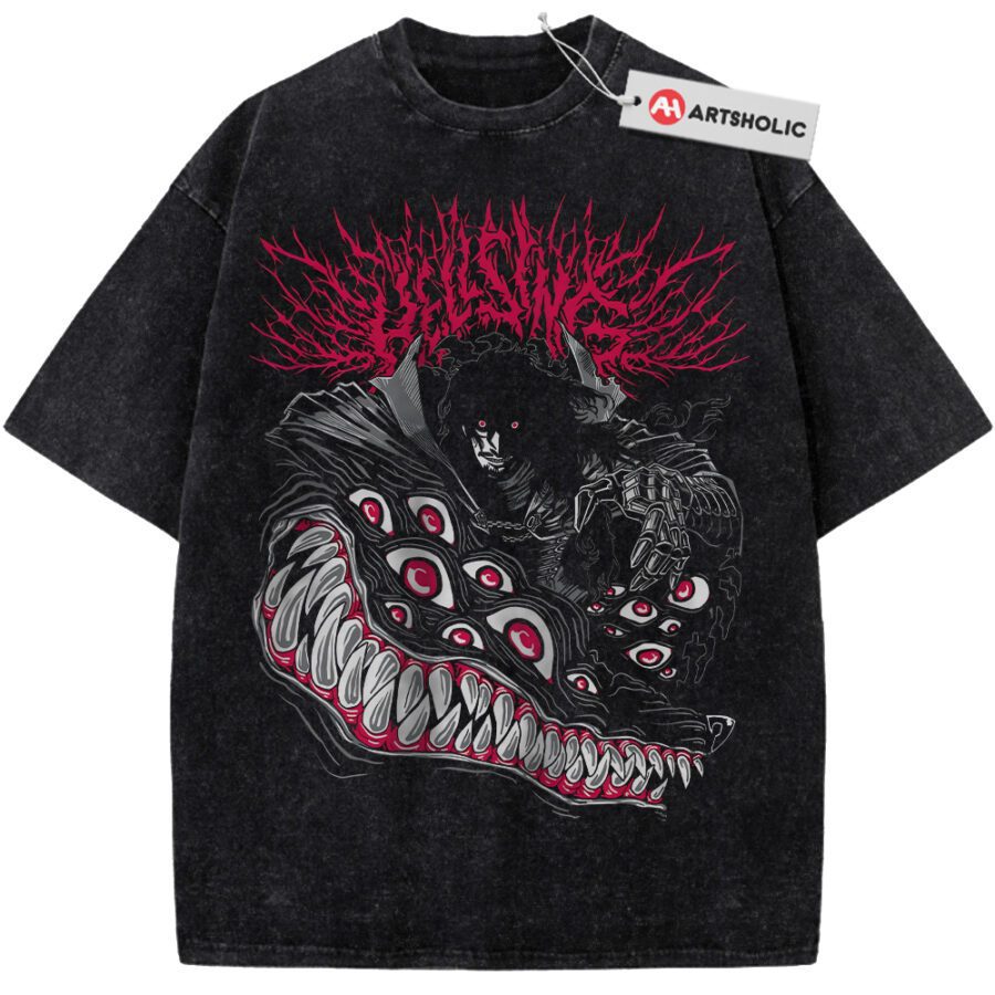 Alternative view of Alucard Shirt, Hellsing Shirt, Anime Shirt, Vintage Tee