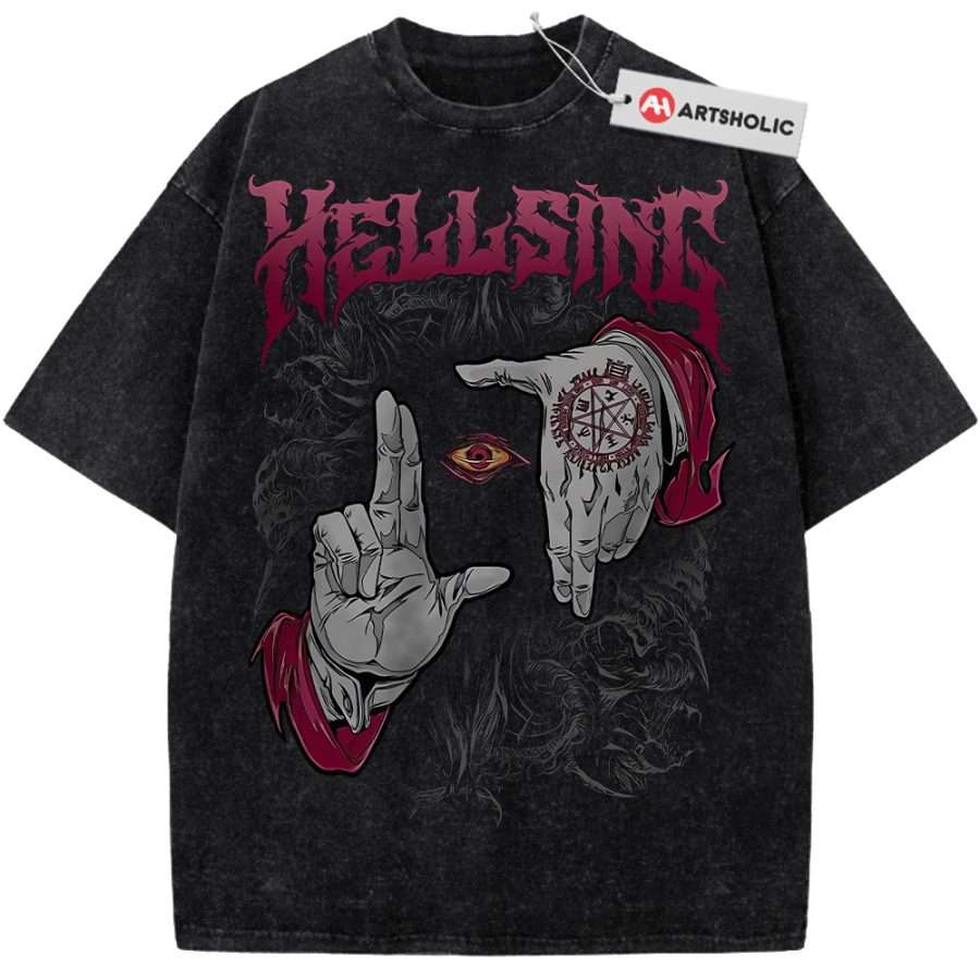 Alternative view of Alucard Shirt, Hellsing Shirt, Anime Shirt, Vintage Tee