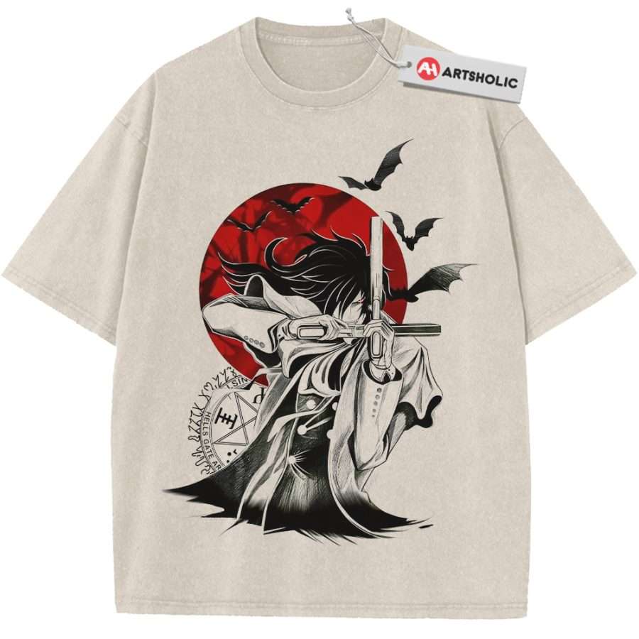 Alternative view of Alucard Shirt, Hellsing Shirt, Anime Shirt, Vintage Tee