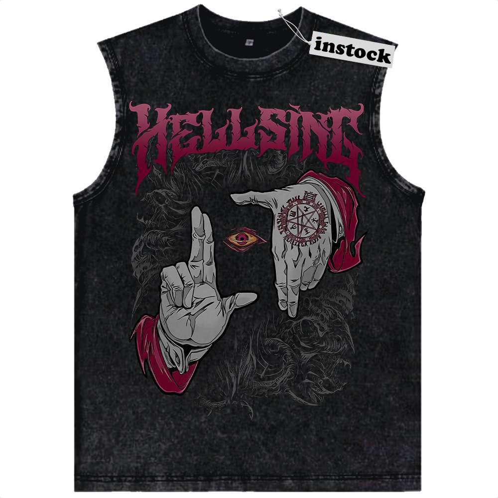 Alucard Tank Top, Hellsing Tank Top, Anime Tank Top, Vintage Tank Top