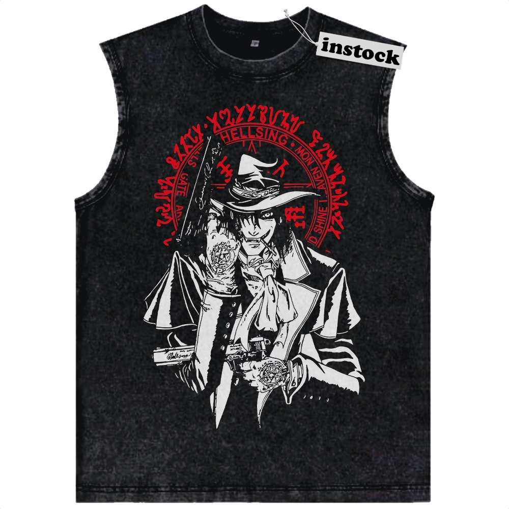 Alucard Tank Top, Hellsing Tank Top, Anime Tank Top, Vintage Tank Top