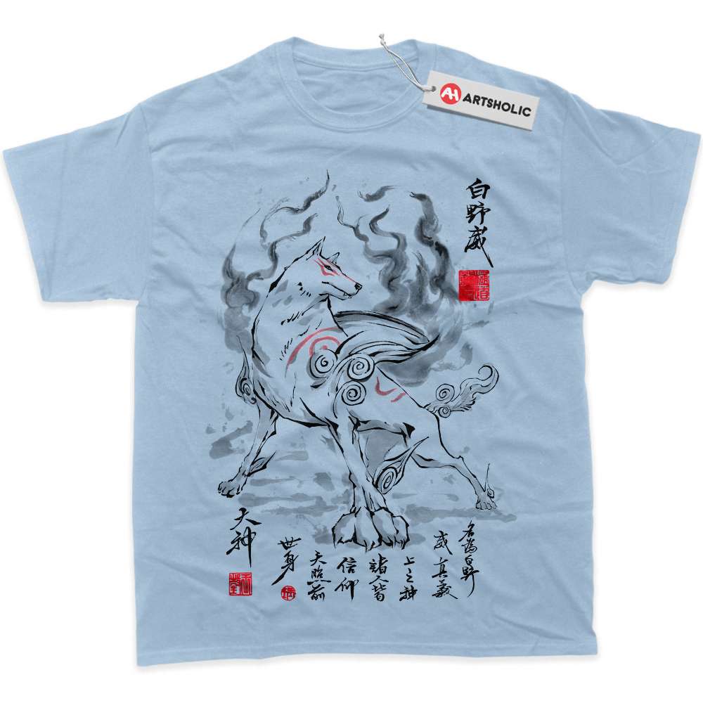 Alternative view of Amaterasu Shirt, Okami Shirt, Game Shirt, Graphic Tee