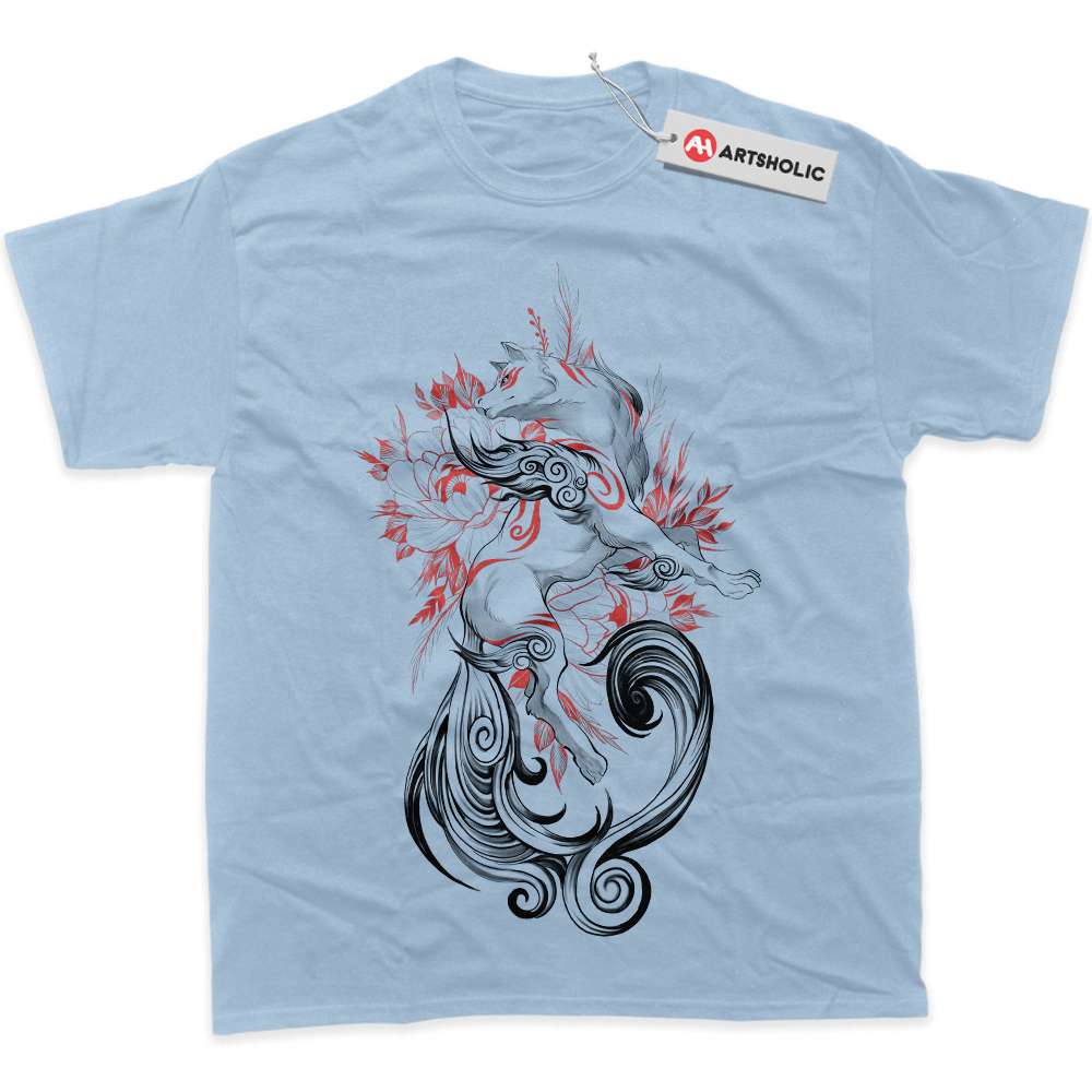 Alternative view of Amaterasu Shirt, Okami Shirt, Game Shirt, Graphic Tee