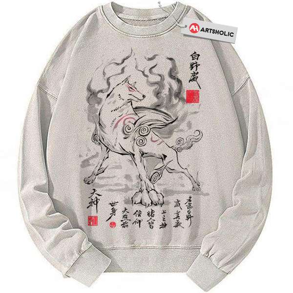 Amaterasu Sweatshirt, Okami Sweatshirt, Game Sweatshirt, Vintage Sweater