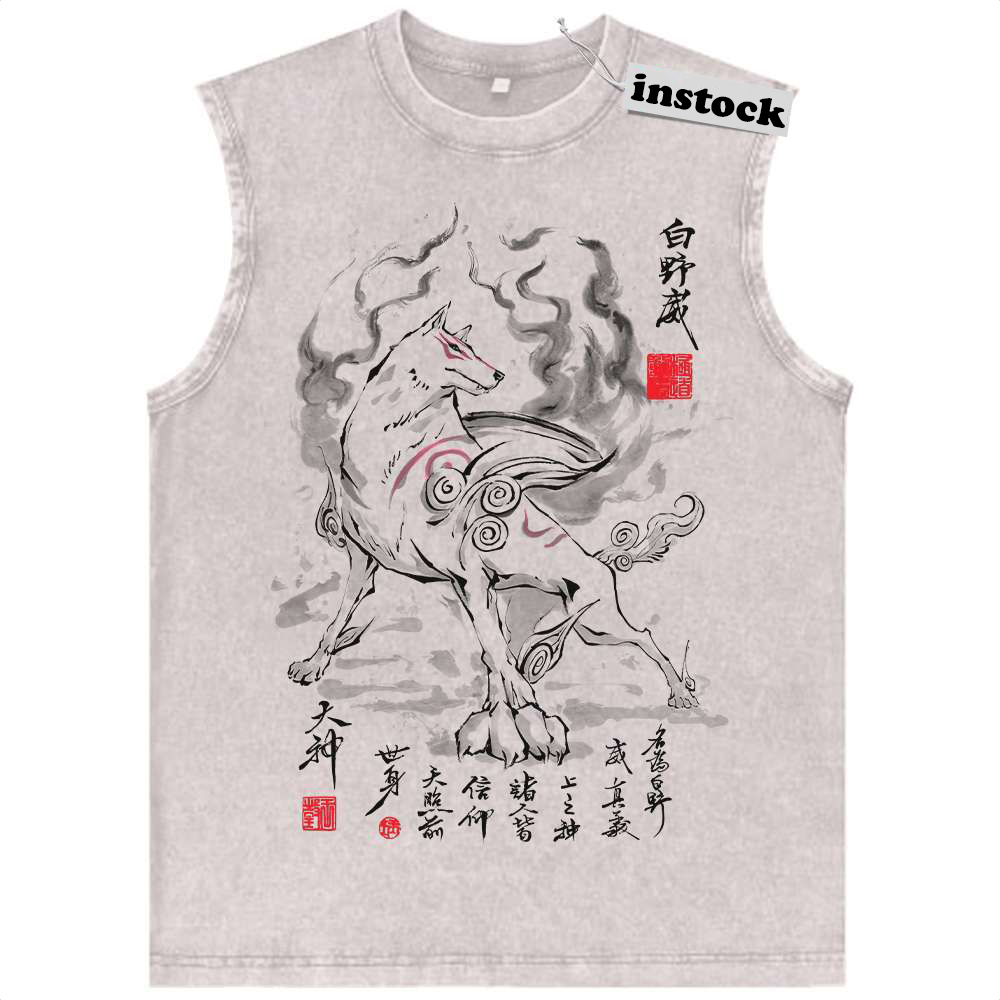 Amaterasu Tank Top, Okami Tank Top, Game Tank Top, Vintage Tank Top