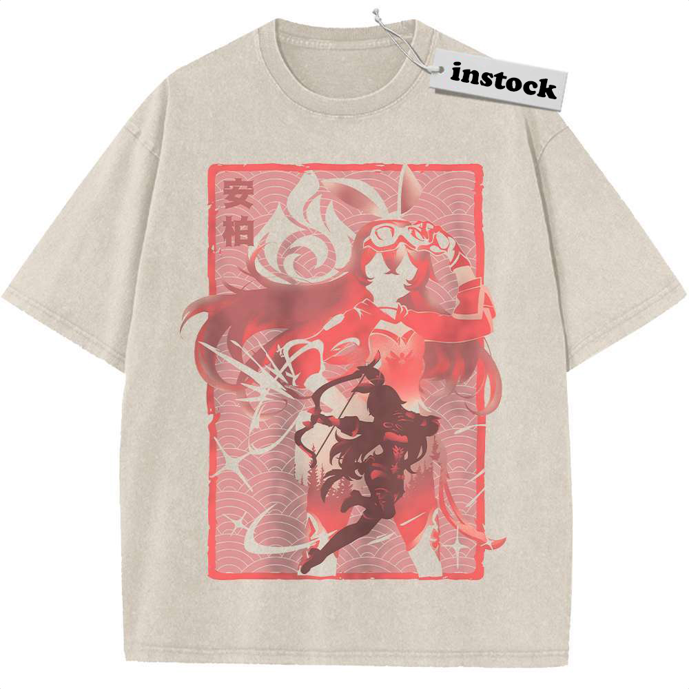 Amber Shirt, Genshin Impact Shirt, Game Shirt, Vintage Tee