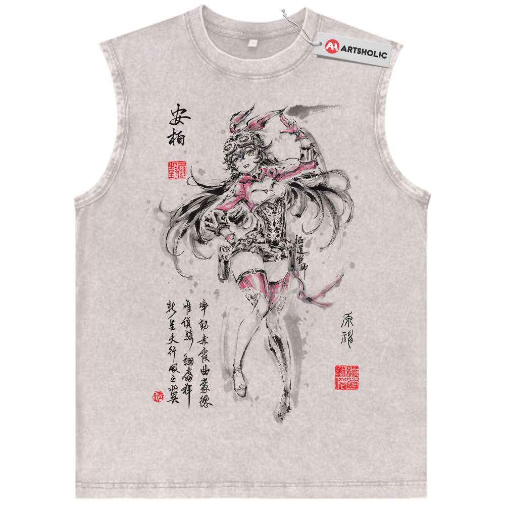 Amber Tank Top, Genshin Impact Tank Top, Game Tank Top, Vintage Tank Top