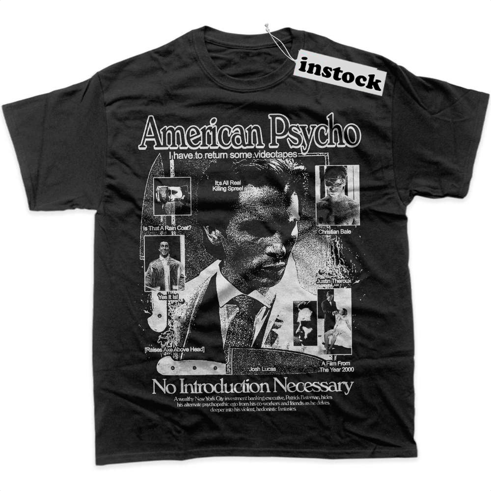 American Psycho Shirt, Halloween Shirt, Horror Shirt, Graphic T-Shirt