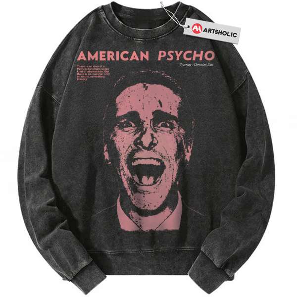 American Psycho Sweatshirt, Halloween Sweatshirt, Horror Sweatshirt, Vintage Sweater