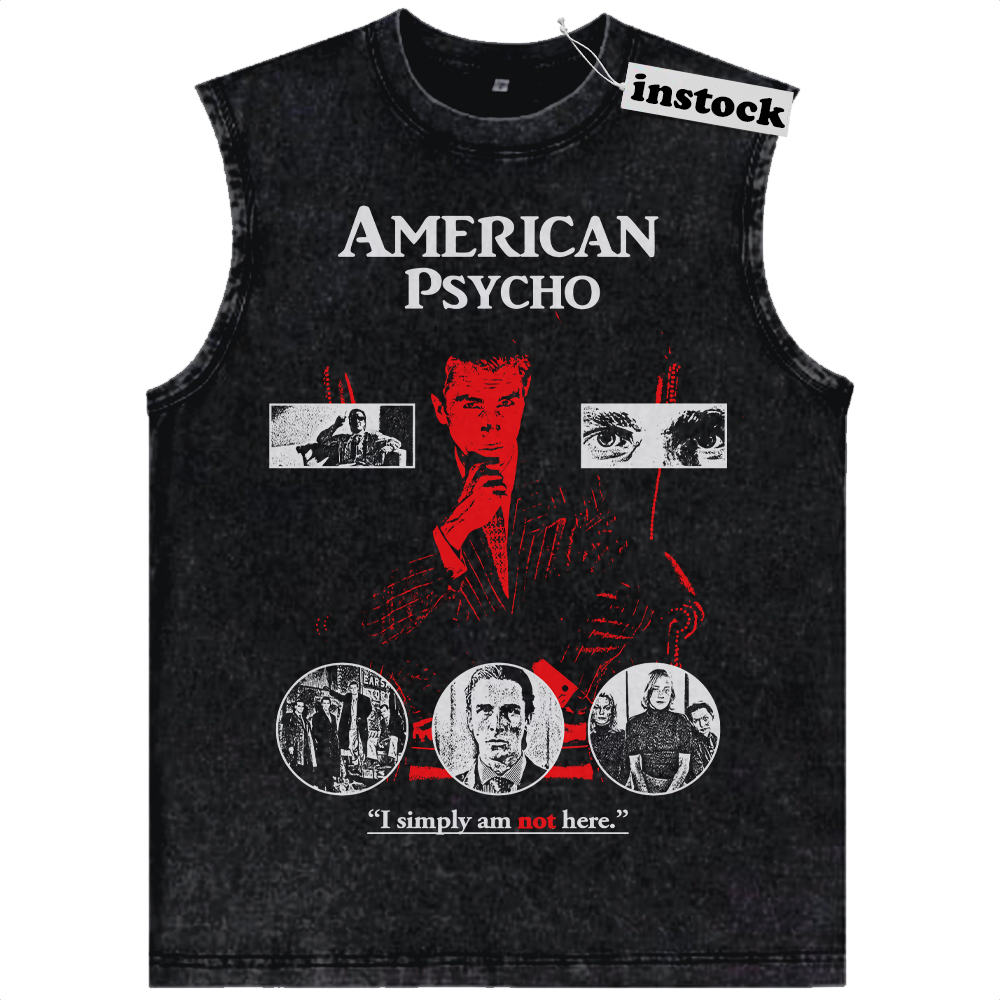 American Psycho Tank Top, Halloween Tank Top, Horror Movie Tank Top, Vintage Tank Top