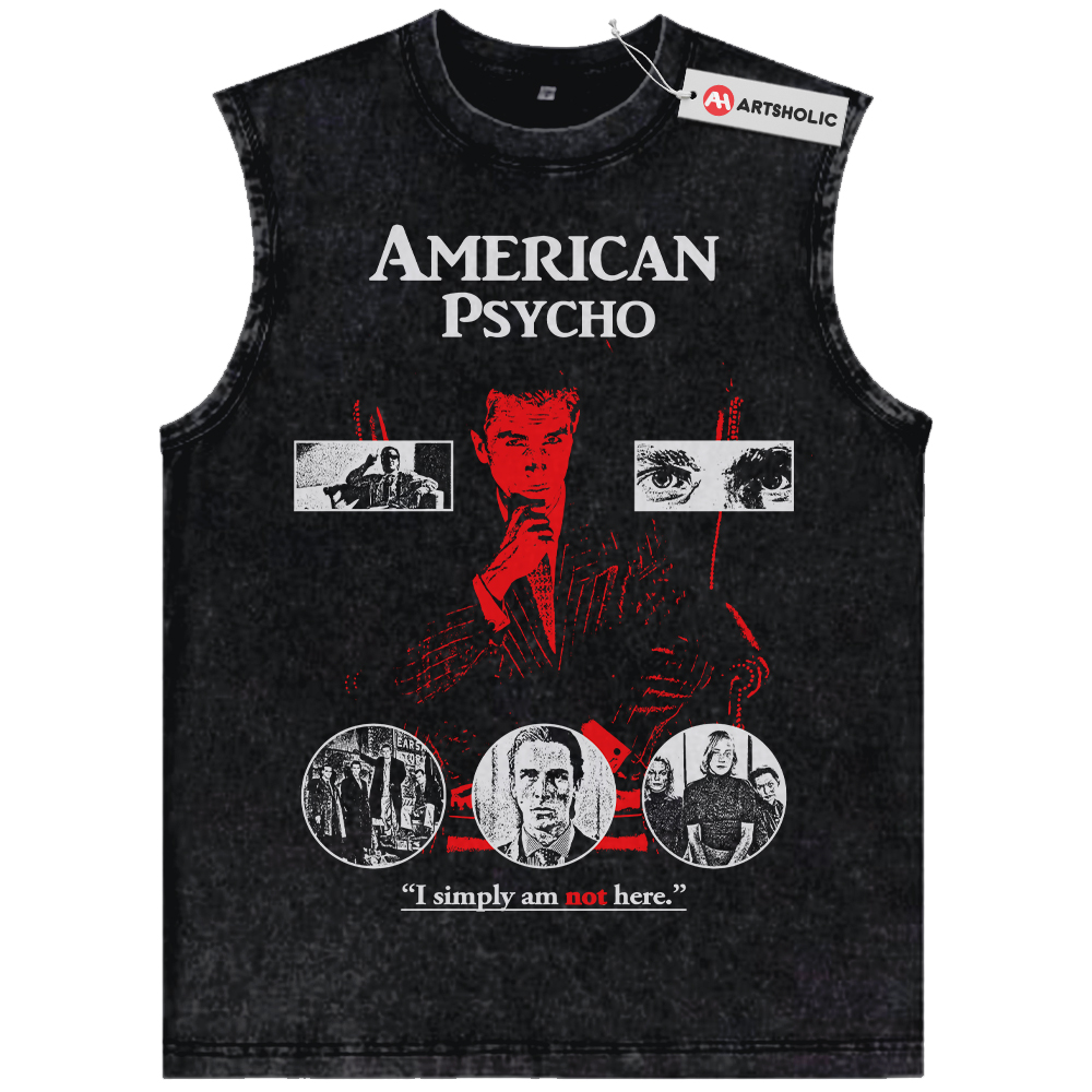 American Psycho Tank Top, Halloween Tank Top, Horror Movie Tank Top, Vintage Tank Top