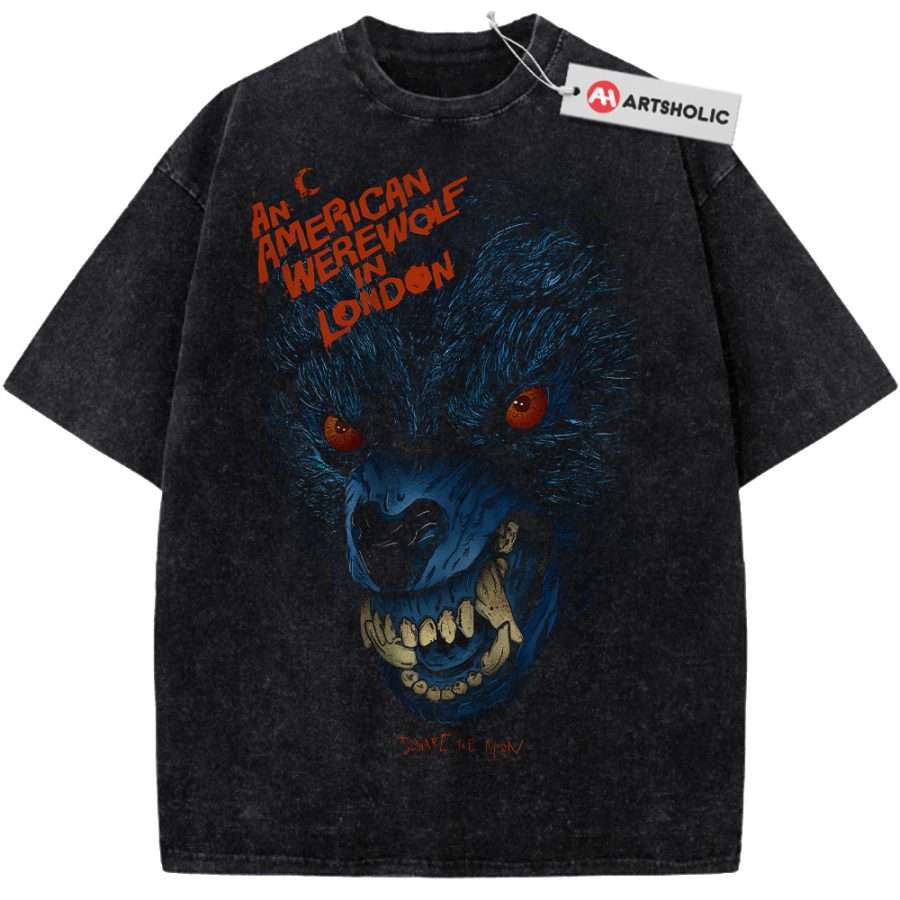 Alternative view of An American Werewolf in London Shirt, Halloween Shirt, Horror Shirt, Vintage T-Shirt
