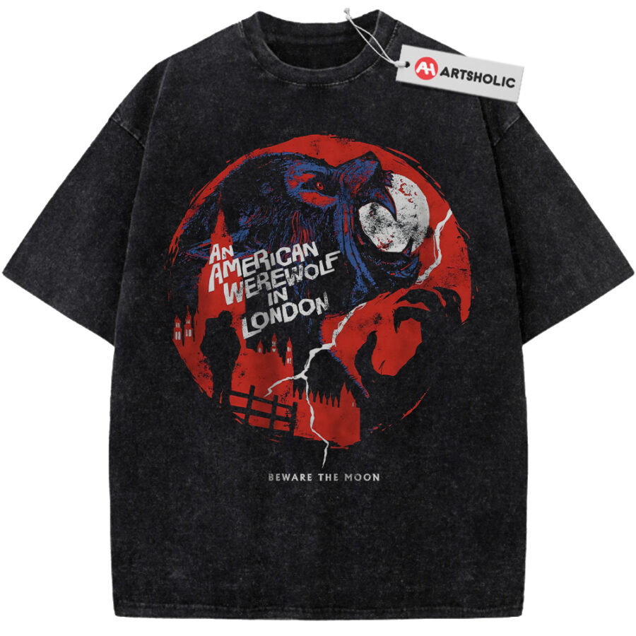 Alternative view of An American Werewolf in London Shirt, Halloween Shirt, Horror Shirt, Vintage T-Shirt