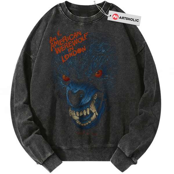 An American Werewolf in London Sweatshirt, Halloween Sweatshirt, Horror Sweatshirt, Vintage Sweater