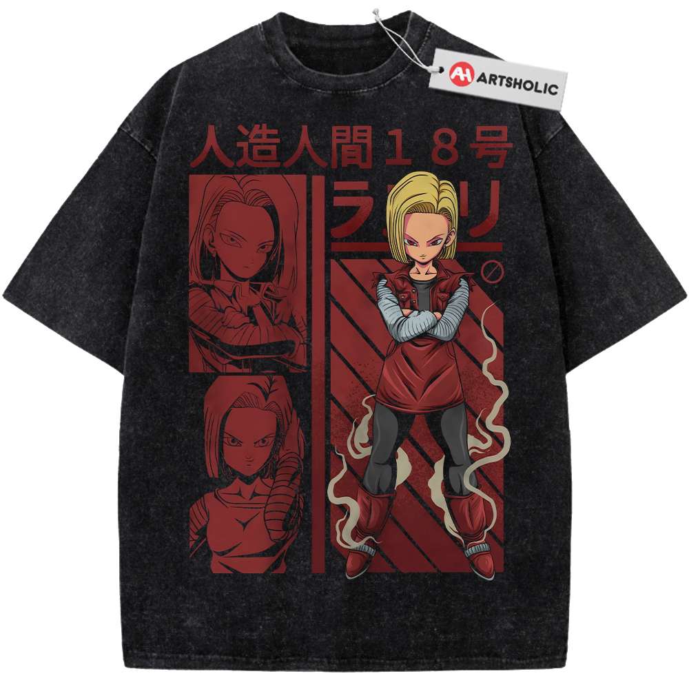Android 18 Shirt, Dragon Ball Shirt, Anime Shirt, Vintage T-Shirt