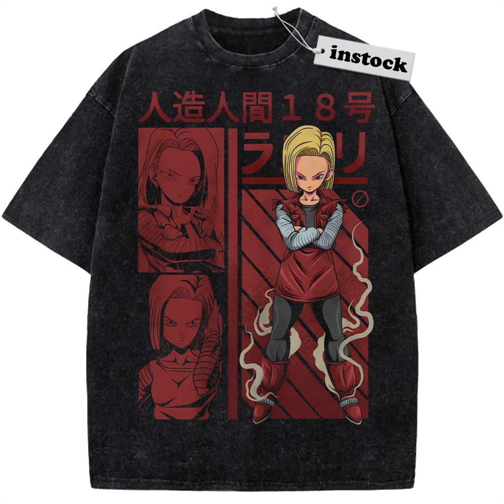 Android 18 Shirt, Dragon Ball Shirt, Anime Shirt, Vintage T-Shirt