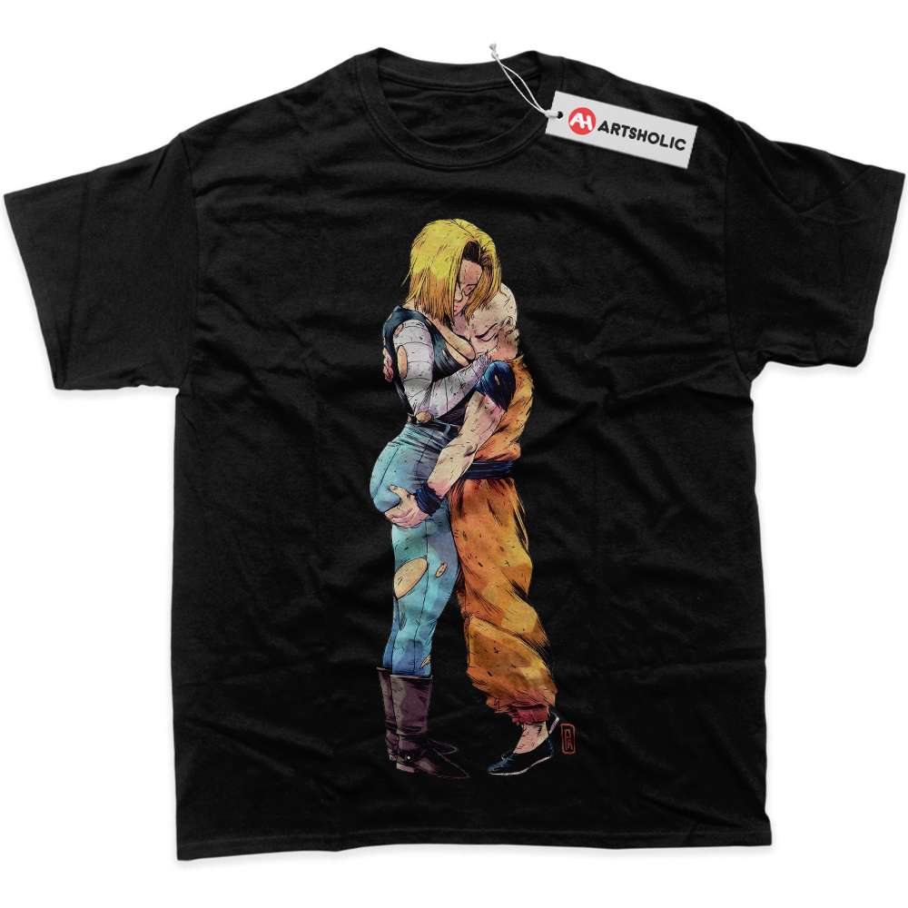 Alternative view of Android 18 Shirt, Krillin Shirt, Dragon Ball Z Shirt, DBZ Shirt, Anime Shirt, graphic Tee