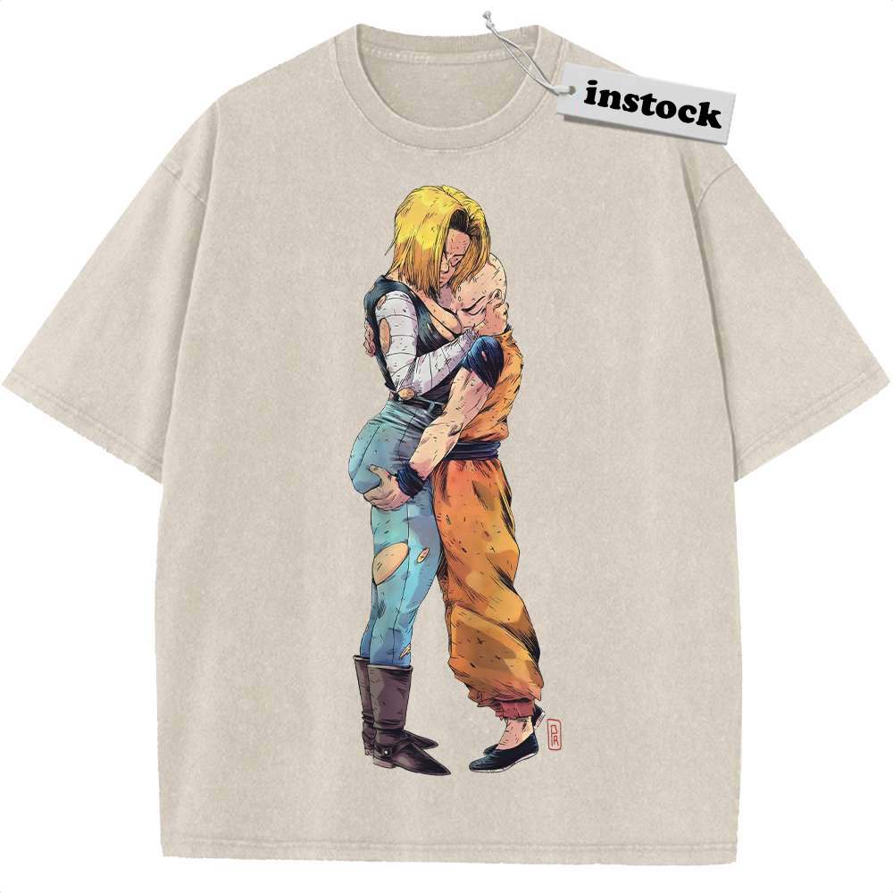 Android 18 Shirt, Krillin Shirt, Dragon Ball Z Shirt, DBZ Shirt, Anime Shirt, Vintage Tee