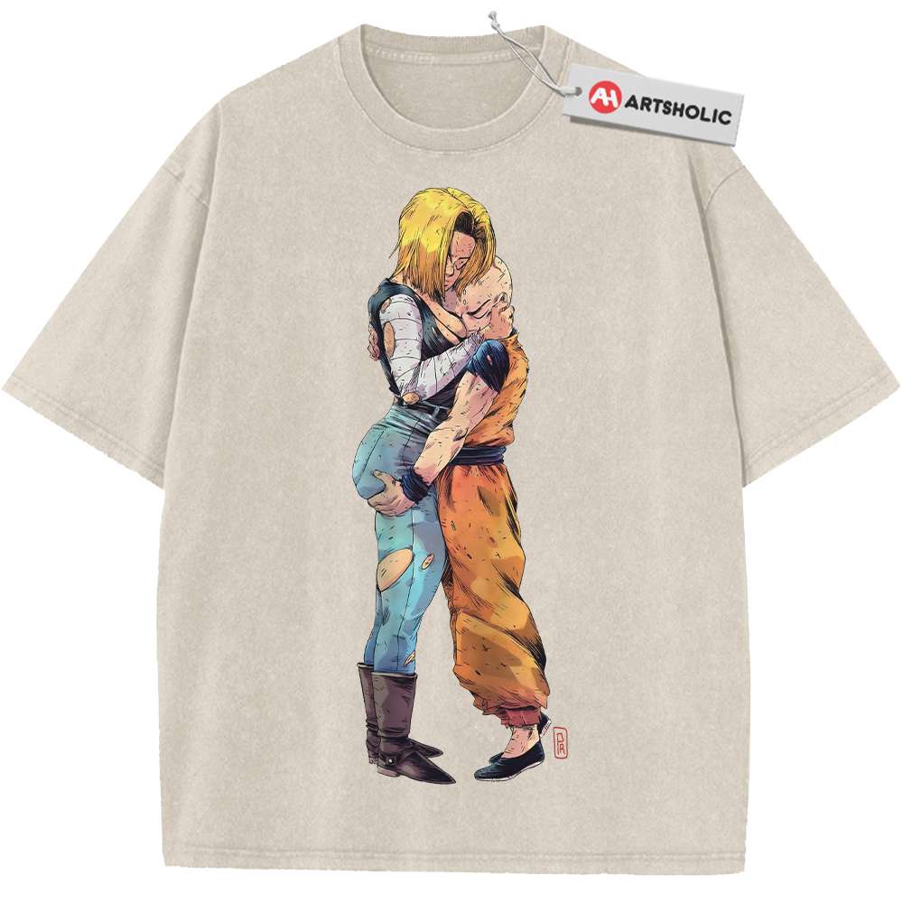 Android 18 Shirt, Krillin Shirt, Dragon Ball Z Shirt, DBZ Shirt, Anime Shirt, Vintage Tee