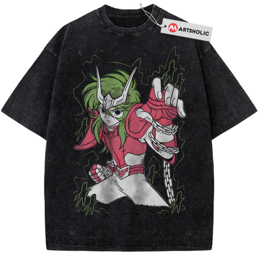Alternative view of Andromeda Shun Shirt, Saint Seiya Shirt, Anime Shirt, Vintage T-Shirt