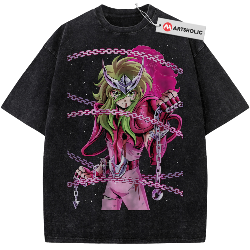 Alternative view of Andromeda Shun Shirt, Saint Seiya Shirt, Anime Shirt, Vintage T-Shirt
