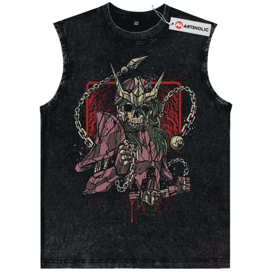 Alternative view of Andromeda Shun Tank Top, Saint Seiya Tank Top, Anime Tank Top, Vintage Tank Top