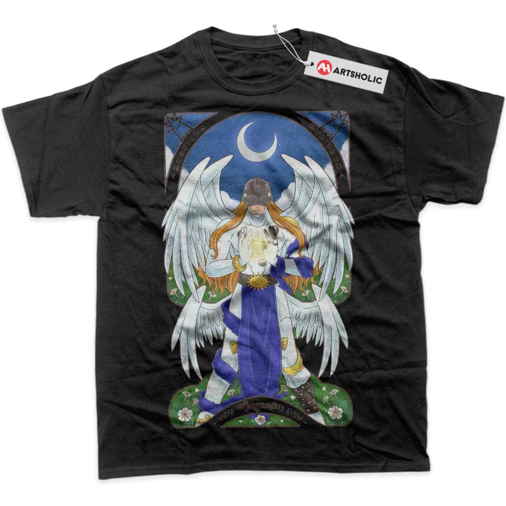Alternative view of Angemon Shirt, Digimon Adventure Shirt, Anime Shirt, Graphic T-Shirt
