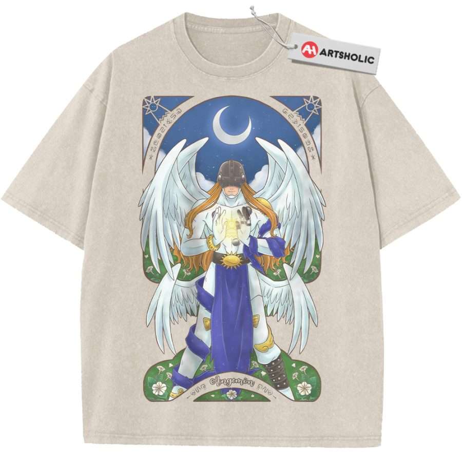 Alternative view of Angemon Shirt, Digimon Adventure Shirt, Anime Shirt, Vintage T-Shirt