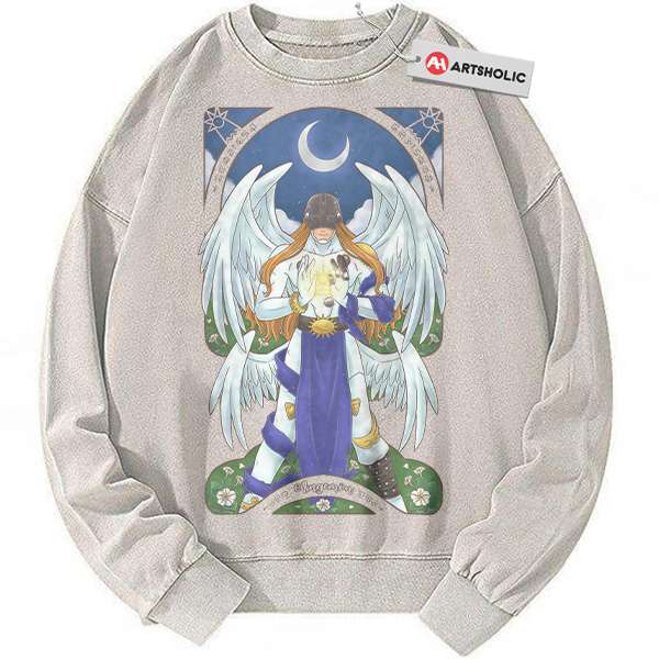 Angemon Sweatshirt, Digimon Adventure Sweatshirt, Anime Sweatshirt, Vintage Sweatshirt