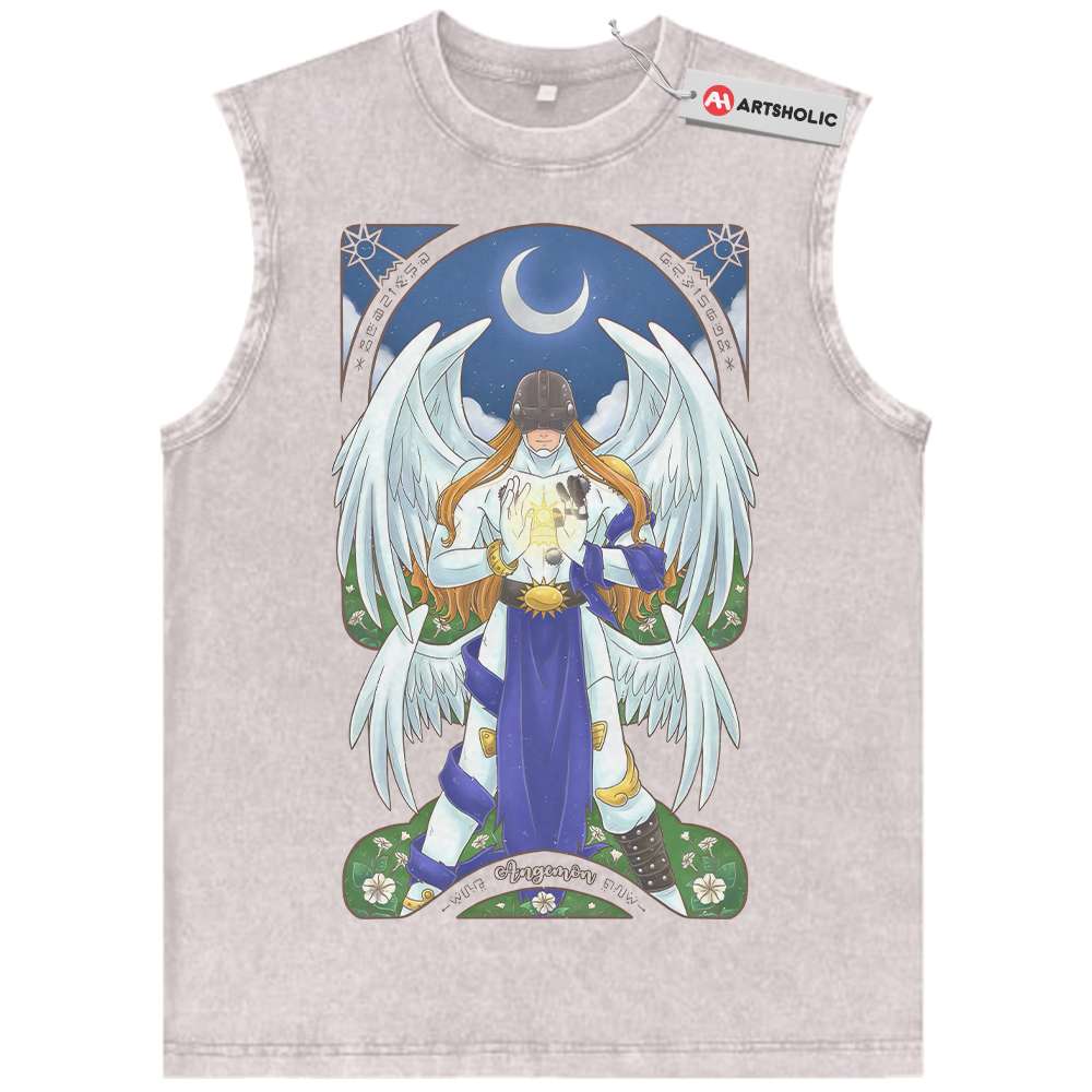Angemon Tank Top, Digimon Adventure Tank Top, Anime Tank Top, Vintage Tank Top