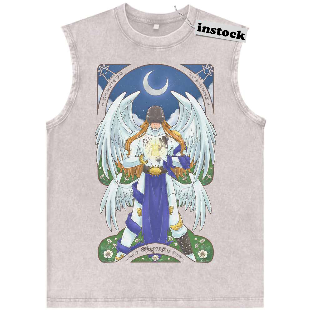 Angemon Tank Top, Digimon Adventure Tank Top, Anime Tank Top, Vintage Tank Top