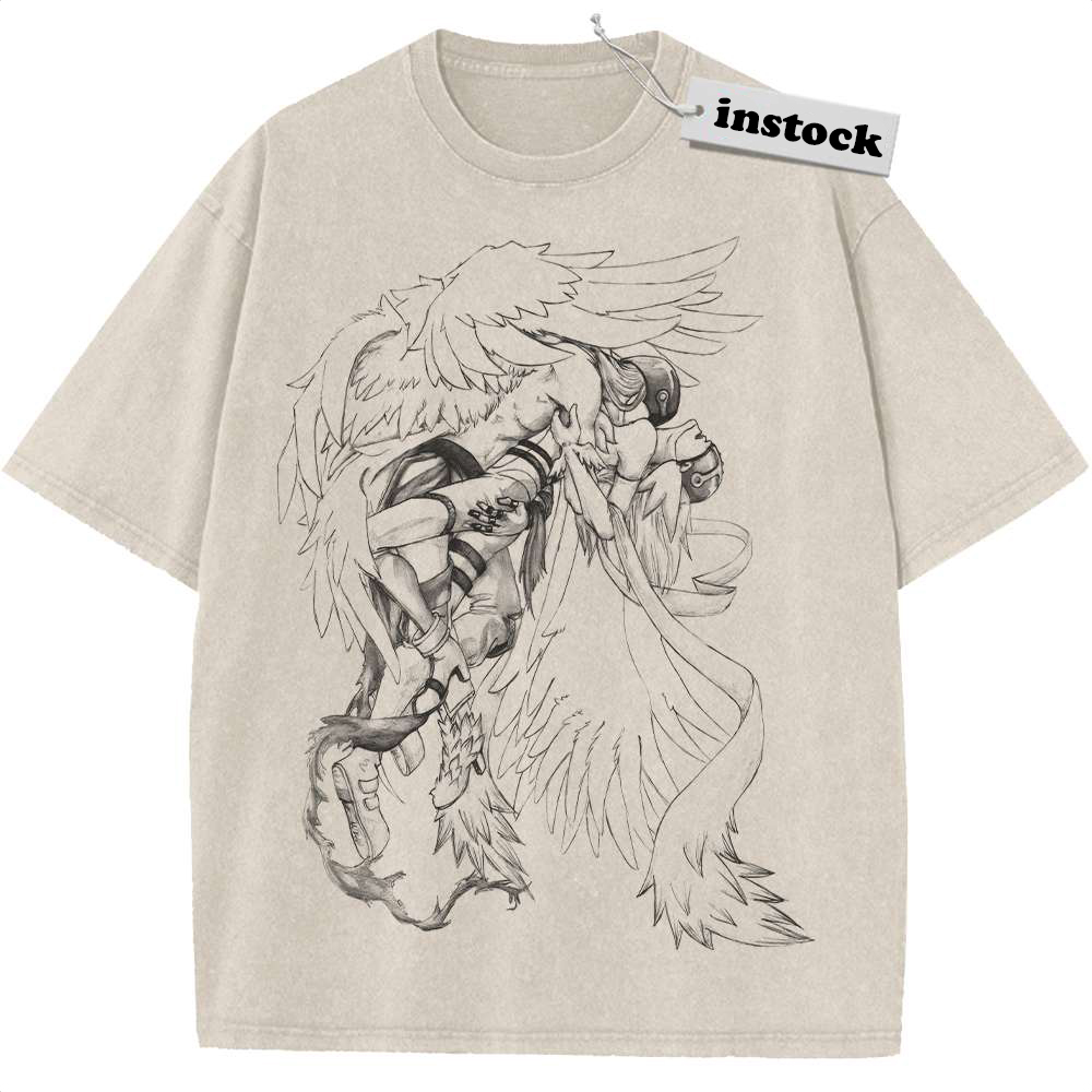 Angewomon and Angemon Shirt, Digimon Shirt, Anime Shirt, Vintage T-Shirt