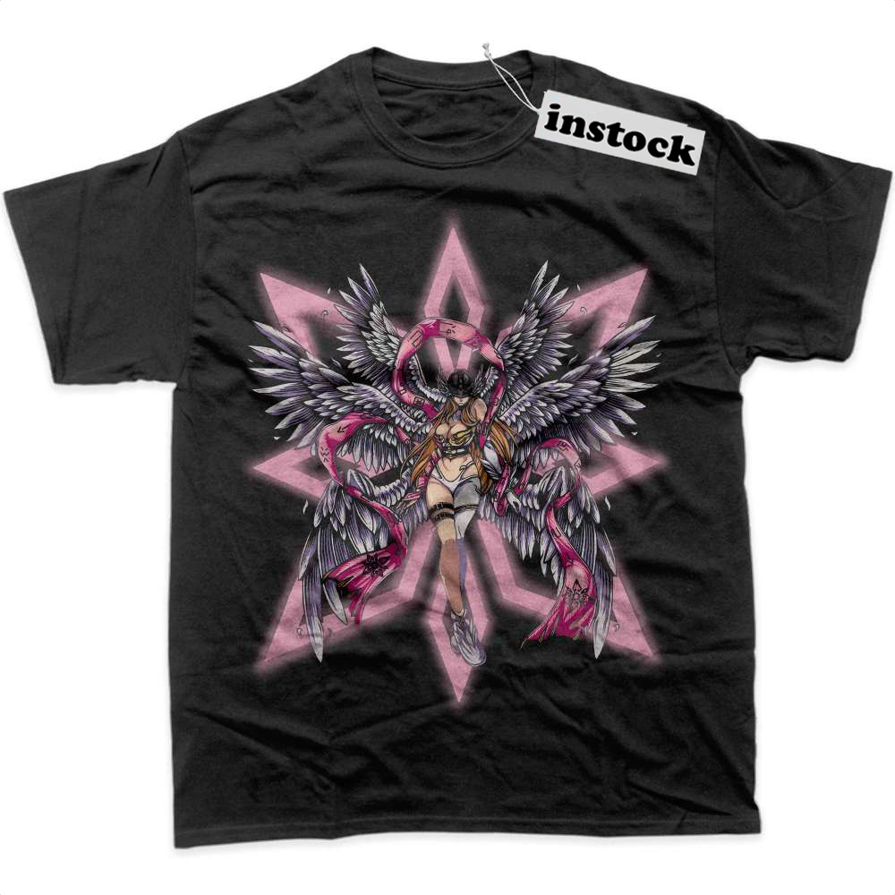 Angewomon Shirt, Digimon Adventure Shirt, Anime Shirt, Graphic T-Shirt