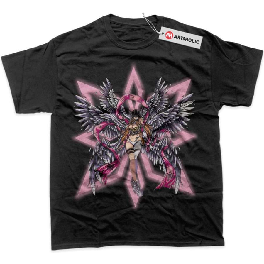 Alternative view of Angewomon Shirt, Digimon Adventure Shirt, Anime Shirt, Graphic T-Shirt
