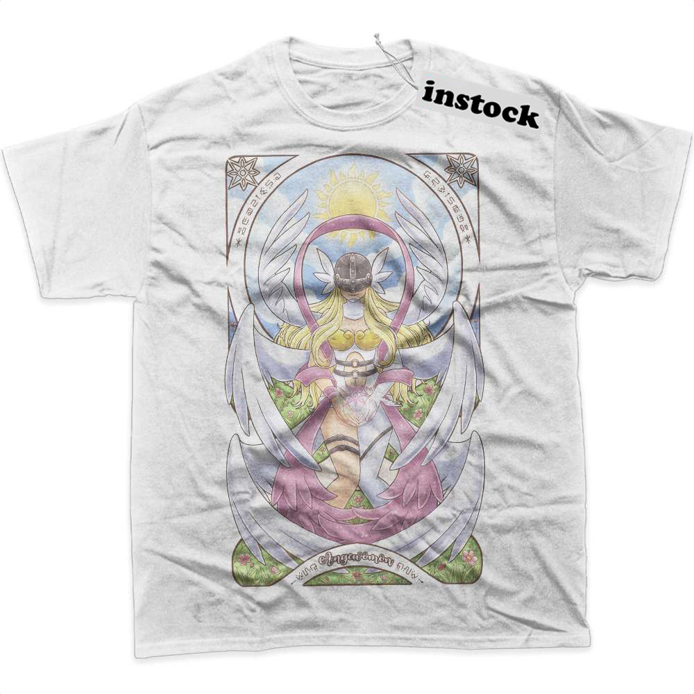 Angewomon Shirt, Digimon Adventure Shirt, Anime Shirt, Graphic T-Shirt