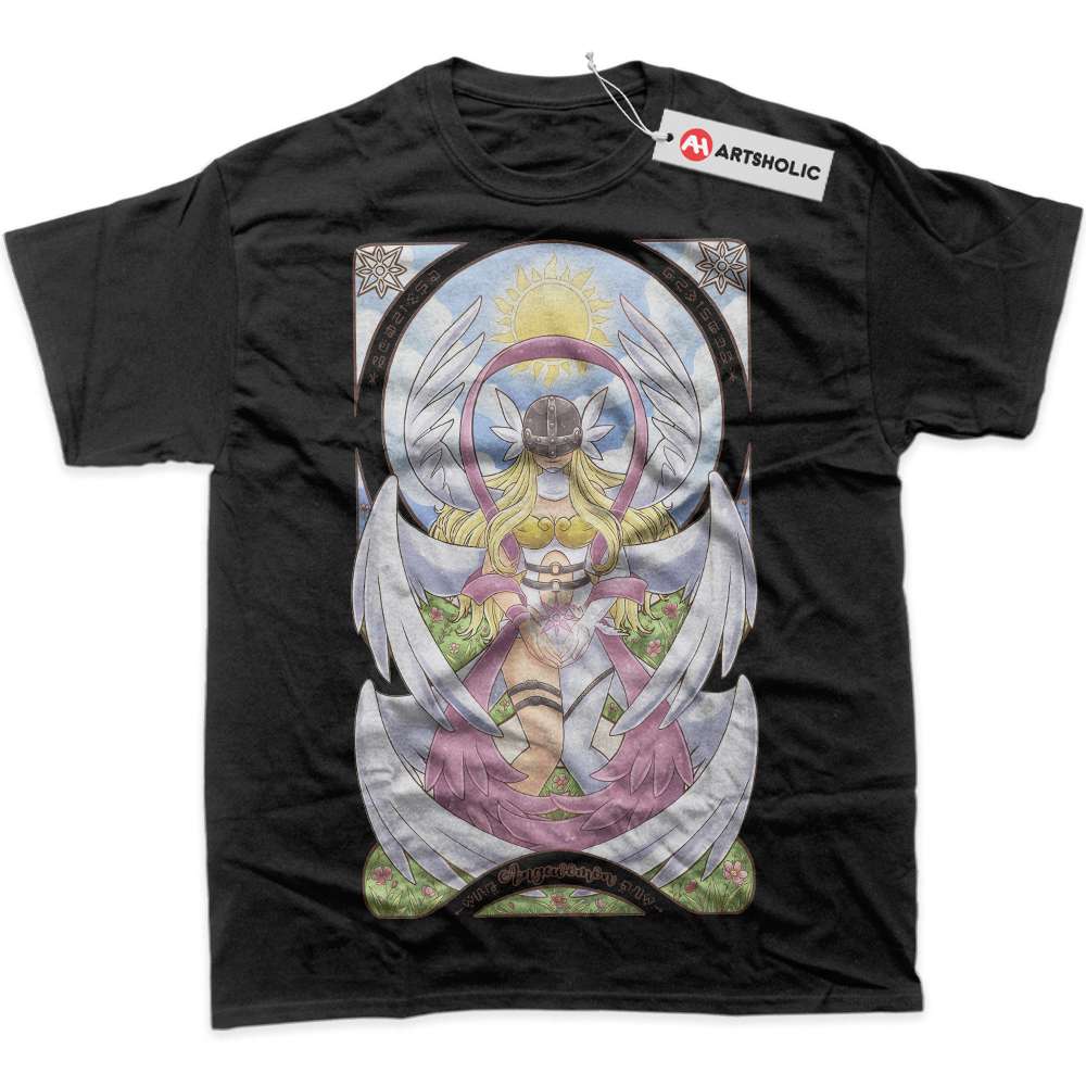 Alternative view of Angewomon Shirt, Digimon Adventure Shirt, Anime Shirt, Graphic T-Shirt