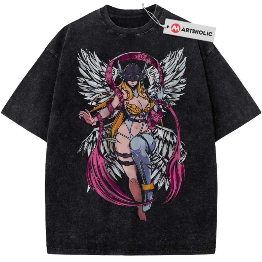 Alternative view of Angewomon Shirt, Digimon Adventure Shirt, Anime Shirt, Vintage T-Shirt