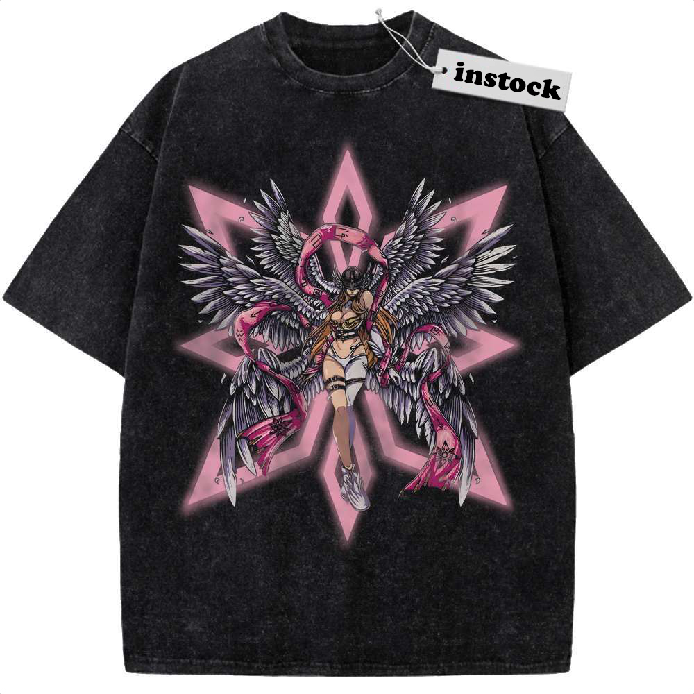 Angewomon Shirt, Digimon Adventure Shirt, Anime Shirt, Vintage T-Shirt