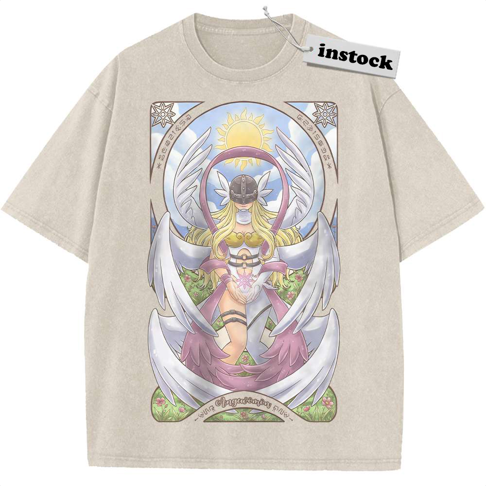 Angewomon Shirt, Digimon Adventure Shirt, Anime Shirt, Vintage T-Shirt