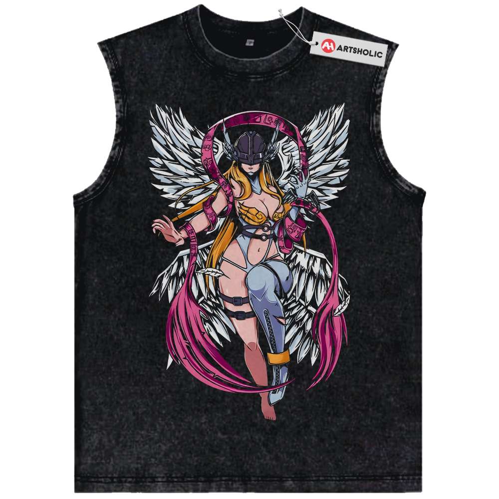Angewomon Tank Top, Digimon Adventure Tank Top, Anime Tank Top, Vintage Tank Top