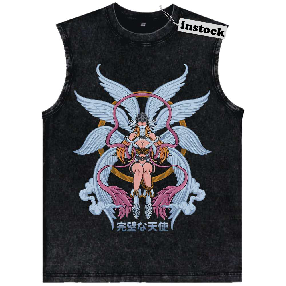 Angewomon Tank Top, Digimon Adventure Tank Top, Anime Tank Top, Vintage Tank Top