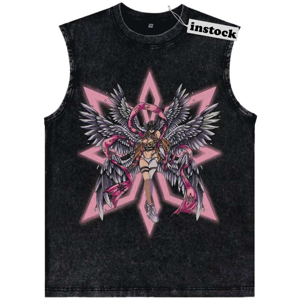 Angewomon Tank Top, Digimon Adventure Tank Top, Anime Tank Top, Vintage Tank Top