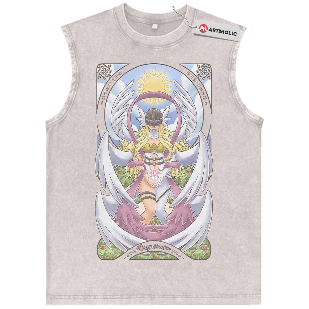 Angewomon Tank Top, Digimon Adventure Tank Top, Anime Tank Top, Vintage Tank Top