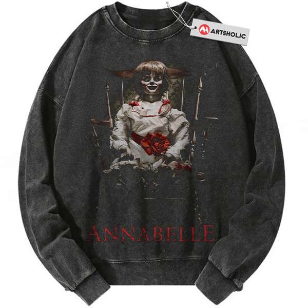 Annabelle Sweatshirt, Halloween Sweatshirt, Horror Sweatshirt, Vintage Sweater