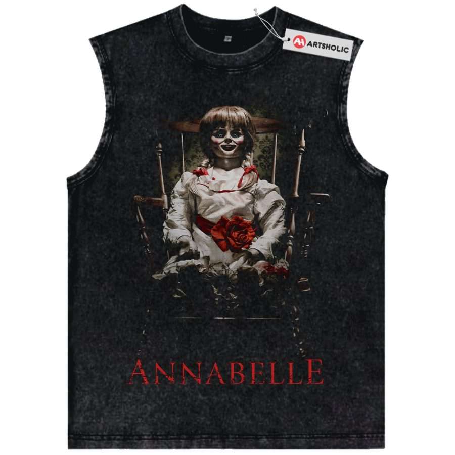 Alternative view of Annabelle Tank Top, Halloween Tank Top, Horror Tank Top, Vintage Tank Top